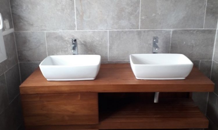 Passion Plomberie Réunion Installation vasque de salle de bain Le Tampon